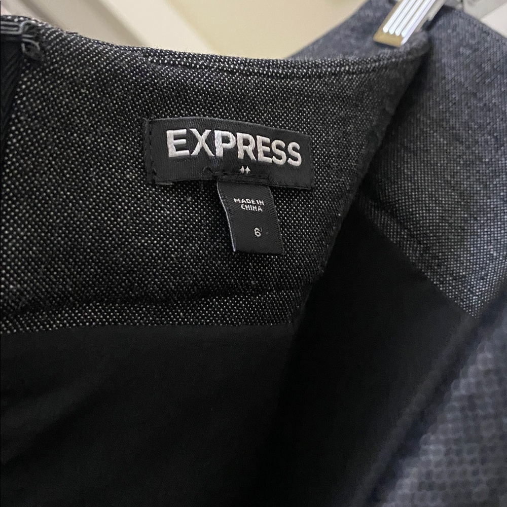 EXPRESS Skirt Size 6 Charcoal color Women's Skirt never worn NEW without tags - Picture 4 of 7